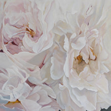 Load image into Gallery viewer, Eļļas glezna uz koka rāmja peonijas 100x100cm māklsiniece Ilze Ērgle-Vanaga