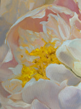 Load image into Gallery viewer, Eļļas glezna uz koka rāmja peonijas 100x100cm māklsiniece Ilze Ērgle-Vanaga