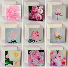 Load image into Gallery viewer, Apsveikuma kartiņas ar peonijām māksliniece Ilze Ērgle-Vanaga