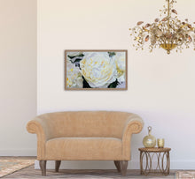 Load image into Gallery viewer, Eļļas glezna uz koka rāmja peonijas 50x80cm māklsiniece Ilze Ērgle-Vanaga