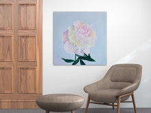 Load image into Gallery viewer, Lielformāta eļļas glezna uz audekla peonija māksliniece Ilze Ērgle-Vanaga