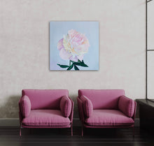 Load image into Gallery viewer, Lielformāta eļļas glezna uz audekla peonija māksliniece Ilze Ērgle-Vanaga