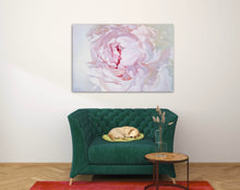 Load image into Gallery viewer, Lielformāta eļļas glezna uz audekla peonija māksliniece Ilze Ērgle-Vanaga