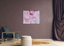 Load image into Gallery viewer, Eļļas glezna uz koka rāmja peonijas 100x80cm māklsiniece Ilze Ērgle-Vanaga