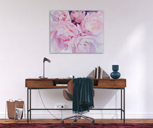 Load image into Gallery viewer, Eļļas glezna uz koka rāmja peonijas 100x80cm māklsiniece Ilze Ērgle-Vanaga