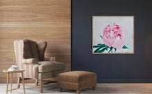 Load image into Gallery viewer, Eļļas glezna uz koka rāmja peonijas 100x90cm māklsiniece Ilze Ērgle-Vanaga