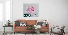 Load image into Gallery viewer, Eļļas glezna uz koka rāmja peonijas 100x90cm māklsiniece Ilze Ērgle-Vanaga