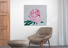 Load image into Gallery viewer, Eļļas glezna uz koka rāmja peonijas 100x90cm māklsiniece Ilze Ērgle-Vanaga