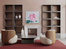 Load image into Gallery viewer, Eļļas glezna uz koka rāmja peonijas 100x90cm māklsiniece Ilze Ērgle-Vanaga