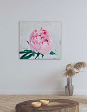 Load image into Gallery viewer, Eļļas glezna uz koka rāmja peonijas 100x90cm māklsiniece Ilze Ērgle-Vanaga