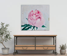 Load image into Gallery viewer, Eļļas glezna uz koka rāmja peonijas 100x90cm māklsiniece Ilze Ērgle-Vanaga