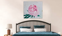 Load image into Gallery viewer, Eļļas glezna uz koka rāmja peonijas 100x90cm māklsiniece Ilze Ērgle-Vanaga