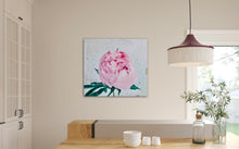 Load image into Gallery viewer, Eļļas glezna uz koka rāmja peonijas 100x90cm māklsiniece Ilze Ērgle-Vanaga