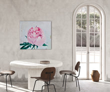 Load image into Gallery viewer, Eļļas glezna uz koka rāmja peonijas 100x90cm māklsiniece Ilze Ērgle-Vanaga