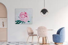 Load image into Gallery viewer, Eļļas glezna uz koka rāmja peonijas 100x90cm māklsiniece Ilze Ērgle-Vanaga