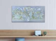 Load image into Gallery viewer, Eļļas glezna uz koka rāmja peonijas 100x50cm māklsiniece Ilze Ērgle-Vanaga