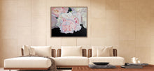 Load image into Gallery viewer, Eļļas glezna uz koka rāmja peonijas 100x120cm