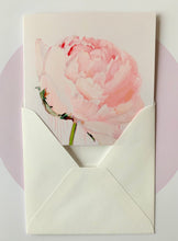 Load image into Gallery viewer, Apsveikuma kartiņas ar peonijām māksliniece Ilze Ērgle-Vanaga