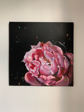 Load image into Gallery viewer, PEONY IV original oil painting on canvas size 16"x16"