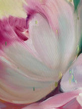 Load image into Gallery viewer, moderna interjera eļļas glezna ar ziediem peonijas