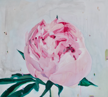 Load image into Gallery viewer, Eļļas glezna uz koka rāmja peonijas 100x90cm māklsiniece Ilze Ērgle-Vanaga