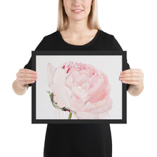 Load image into Gallery viewer, GLEZNU IZDRUKAS | PEONIJA XV | balts, melns rāmis | dažādi izmēri