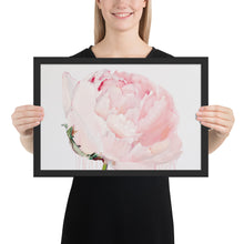Load image into Gallery viewer, GLEZNU IZDRUKAS | PEONIJA XV | balts, melns rāmis | dažādi izmēri