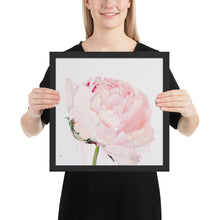 Load image into Gallery viewer, GLEZNU IZDRUKAS | PEONIJA XV | balts, melns rāmis | dažādi izmēri