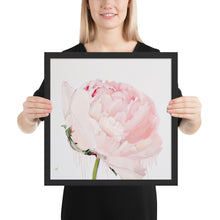 Load image into Gallery viewer, GLEZNU IZDRUKAS | PEONIJA XV | balts, melns rāmis | dažādi izmēri