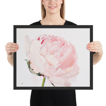 Load image into Gallery viewer, GLEZNU IZDRUKAS | PEONIJA XV | balts, melns rāmis | dažādi izmēri