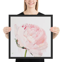 Load image into Gallery viewer, GLEZNU IZDRUKAS | PEONIJA XV | balts, melns rāmis | dažādi izmēri