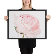 Load image into Gallery viewer, GLEZNU IZDRUKAS | PEONIJA XV | balts, melns rāmis | dažādi izmēri