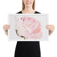 Load image into Gallery viewer, GLEZNU IZDRUKAS | PEONIJA XV | balts, melns rāmis | dažādi izmēri