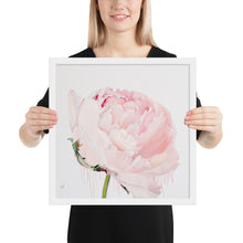 Load image into Gallery viewer, GLEZNU IZDRUKAS | PEONIJA XV | balts, melns rāmis | dažādi izmēri