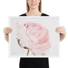 Load image into Gallery viewer, GLEZNU IZDRUKAS | PEONIJA XV | balts, melns rāmis | dažādi izmēri