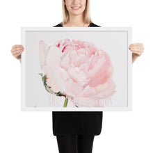 Load image into Gallery viewer, GLEZNU IZDRUKAS | PEONIJA XV | balts, melns rāmis | dažādi izmēri