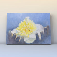 Load image into Gallery viewer, Eļļas glezna uz koka rāmja peonijas 90x60cm māklsiniece Ilze Ērgle-Vanaga