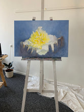 Load image into Gallery viewer, Eļļas glezna uz koka rāmja peonijas 90x60cm māklsiniece Ilze Ērgle-Vanaga