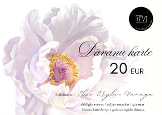 elektroniskā dāvanu karte, dāvanu kartes, dāvanu karte sievietei, dāvanu karte, Ilze Ērgle-Vanaga, I.ĒV