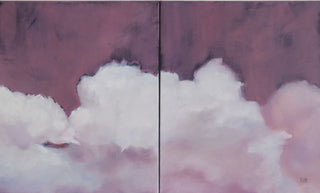 Abstract sky oil painting