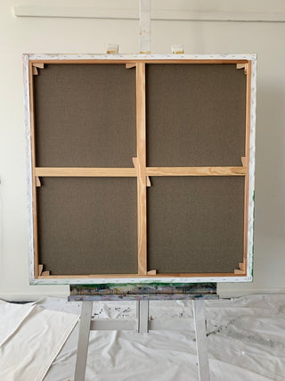 audekls uz koka rāmja