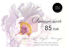 Load image into Gallery viewer, elektroniskā dāvanu karte, dāvanu kartes, dāvanu karte sievietei, dāvanu karte, dāvanu kartes online, dāvanu kartes internetā, Veikalu dāvanu kartes, Universālā dāvanu karte, Interesantas dāvanu kartes, dāvanu kartes sievietei, Pārsteigums sievietei, dāvanu kartes valmierā, dāvanu kartes vīriešiem, dāvana sievietei dzimšanas dienā, dāvana sievai kāzu jubilejā, dāvana kolēģei, I.ĒV, Ilze Ērgle-Vanaga
