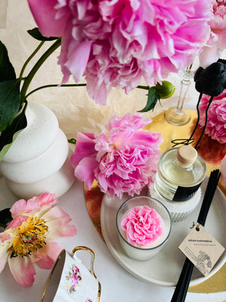 Dāvanas sievietēm, dāvanas meitenēm, dzimšanas dienas dāvana, dāvanas mammai, dāvana vārda dienā, dāvanu komplekts sievietei, biznesa dāvanas. Sveces roku darbs, mājas aromāti ar kociņiem, sojas vaska sveces, latvijā ražotas sveces, sveces dāvanai, aromātiskās sveces, eko sveces, skaistas sveces, Ilze Ērgle Vanaga, Peonijas apskāvienos, Lēdija peonija, roku darbs, I.EV