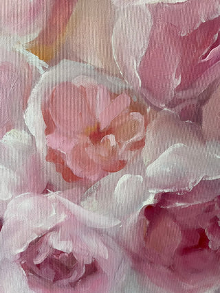  Eļļas glezna ar peonijām māksliniece Ilze Ērgle-Vanaga