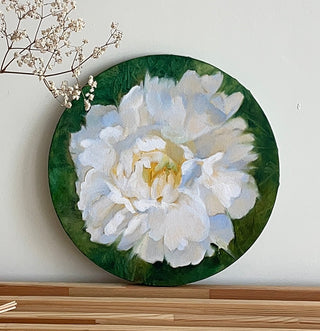 eļļas gleznas dāvanai ar peonijām