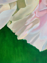 Load image into Gallery viewer, Eļļas glezna uz koka rāmja peonijas 100x100cm māklsiniece Ilze Ērgle-Vanaga
