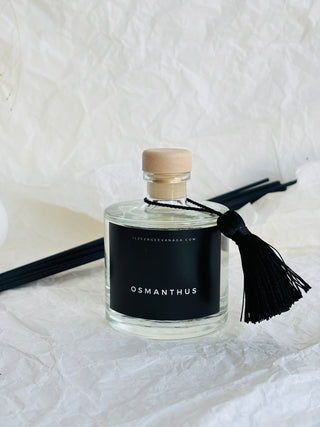 Mājas aromāts ar melniem kociņiem Osmanthus Ilze Ērgle Vanaga, izsmalcinātas mājas smaržas, I.ĒV, dāvanas, dāvana sievietei