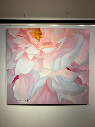 Lielformāta eļļas glezna Peonija 120x150cm, māksliniece Ilze Ērgle-Vanaga