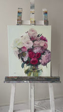 Load and play video in Gallery viewer, Eļļas gleznas uz audekla ar ziediem māksliniece Ilze Ērgle-Vanaga
