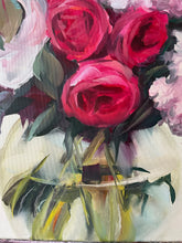 Load image into Gallery viewer, Eļļas gleznas uz audekla ar ziediem māksliniece Ilze Ērgle-Vanaga

